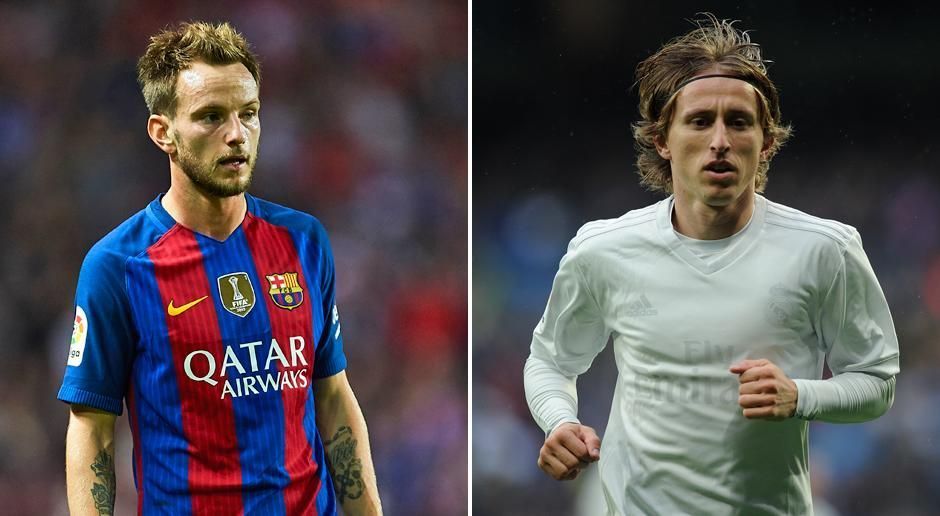 
                <strong>Ivan Rakitic vs. Luka Modric</strong><br>
                Ivan Rakitic vs. Luka Modric: Beide sind Kroaten, beide beeindrucken als wichtige Mittelfeldmotoren und beide sind enorm wichtig für ihr Team. Alles andere als eine Punkteteilung wäre deshalb hier unfair, 4:4.
              