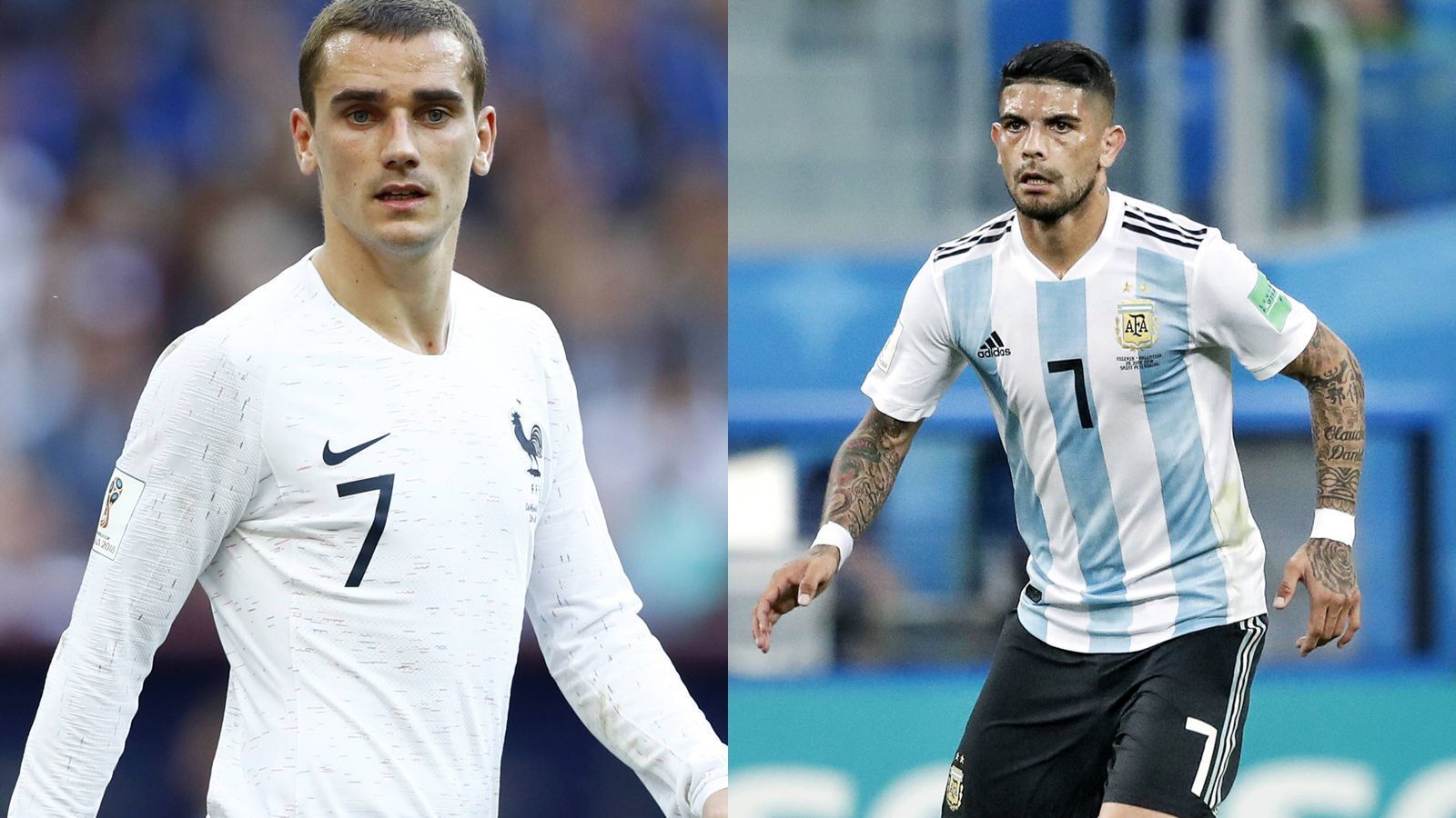 
                <strong>Antoine Griezmann vs. Ever Banega</strong><br>
                Banega nimmt Messi die Kreativarbeit ab, die der Barca-Star sich aufbürdet und die ihn möglicherweise gehemmt hat. "Mit ihm bekommen wir immer gute Bälle. Das macht vieles einfacher", sagte Messi mal über Banega. Wie zum Beweis kunststückte er den Ball gegen Nigeria in Messis Fuß. Griezmann wiederum ist noch nicht in der Form, wie bei der EM 2016 oder bei Atletico. Aber es ist immer noch Griezmann. Der Punkt geht einfach an Griezman und Frankreich, 8:3.
              