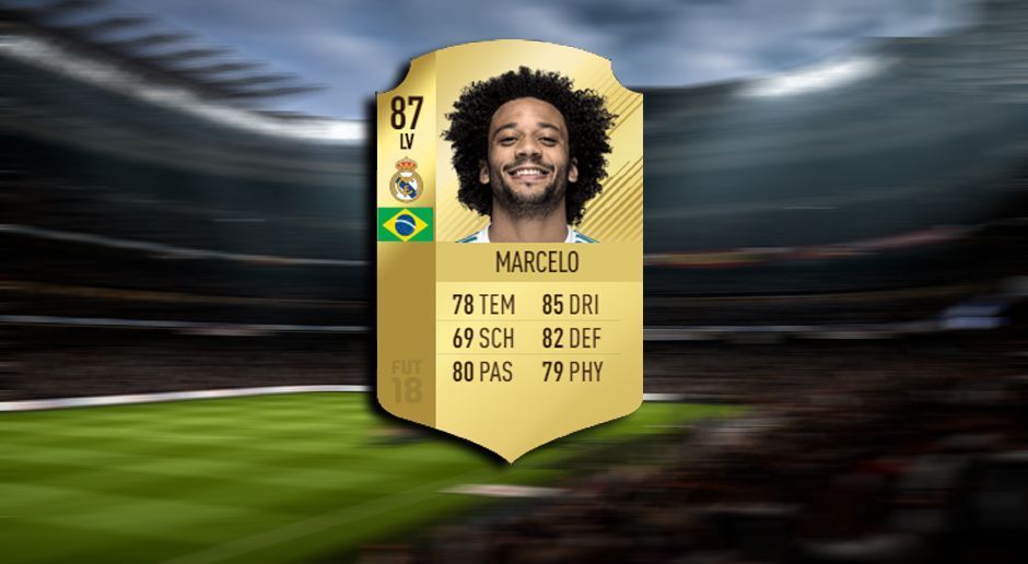 
                <strong>Linker Verteidiger: Marcelo</strong><br>
                Verein: Real MadridAlter: 29Gesamtstärke: 87
              