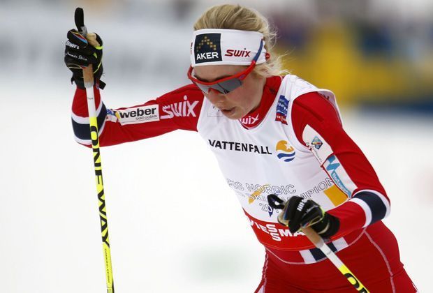 
                <strong>Skilanglauf, 30 Kilometer: Bronze - Kristin Störmer Steira - Norwegen</strong><br>
                Den norwegischen Dreifacherfolg macht Kristin Störmer Steira perfekt. 23 Sekunden hinter der Siegerin Marit Björgen läuft sie auf dem Bronzerang ein.
              