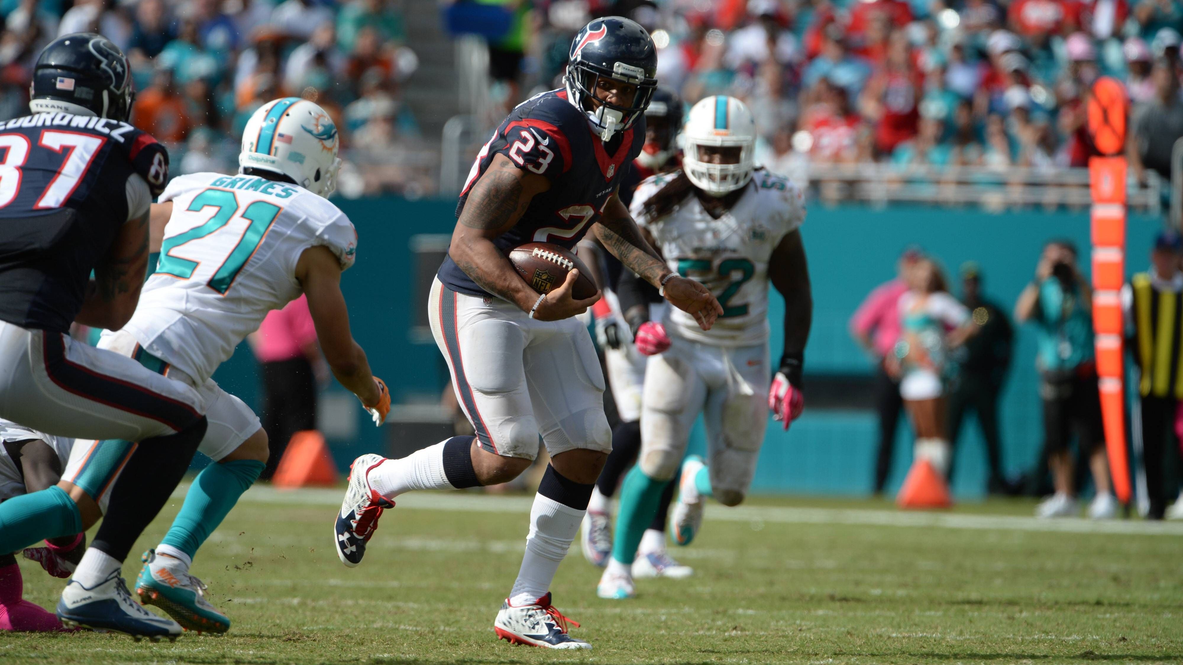 <strong>Platz 4 (geteilt): Arian Foster (2011)</strong><br>- 13 Spiele<br>- Houston Texans