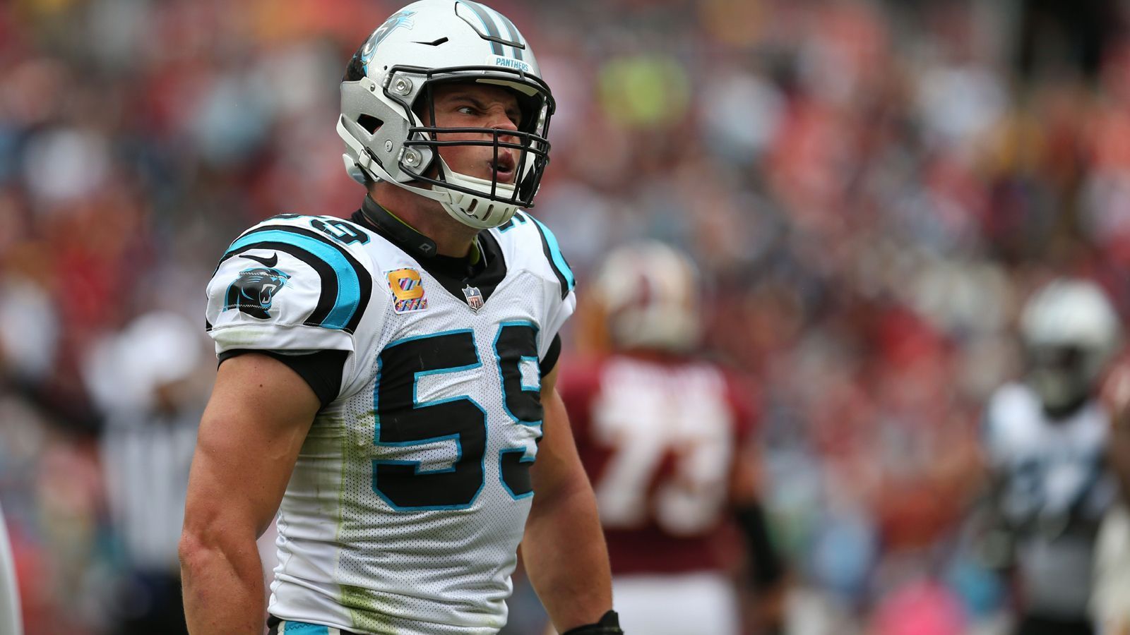 
                <strong>7. Luke Kuechly (Linebacker, Carolina Panthers), PFF Grade 90,7</strong><br>
                Im fünften Jahr in Folge knackte Kuechlys PFF Grade in der vergangenen Regular Season die 90er-Marke. Mit 93 Tackles war er in diesem Bereich so stark wie seit 2014 nicht mehr. Vor allem mit seiner starken Coverage und Forced Incompletions schraubte Kuechly in den vergangenen Jahren seine PFF-Werte nach oben.
              