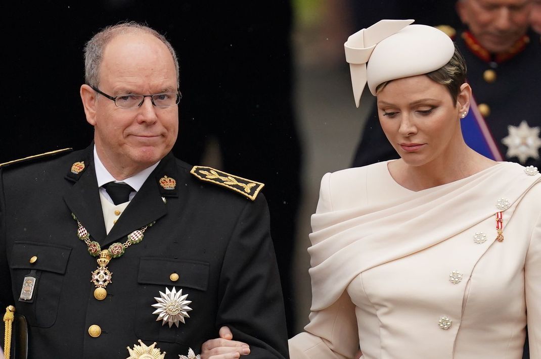 Prince Albert II mit Princess Charlène von Monaco