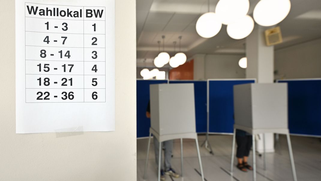 Das Briefwahlbüro im Rathaus von Nordhausen in Thüringen