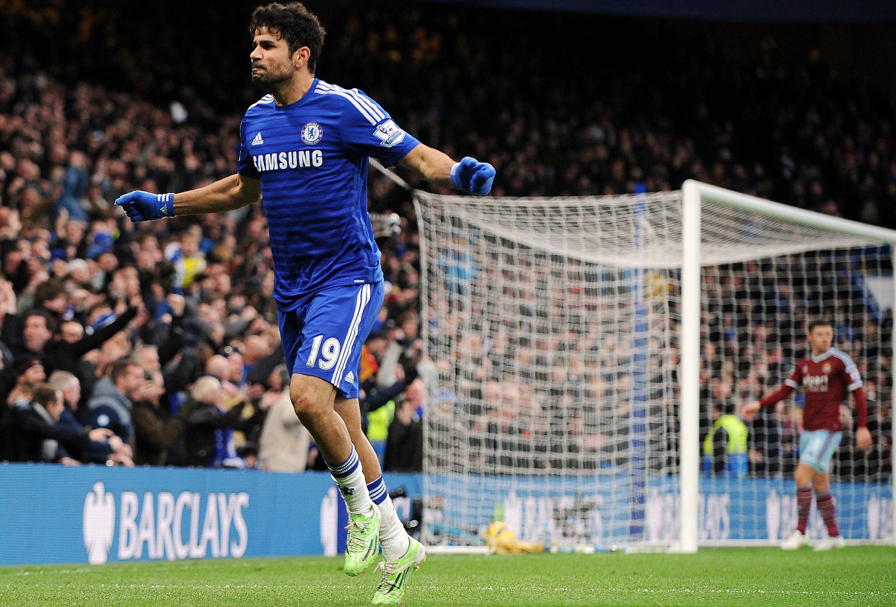 
                <strong>Platz 8: Diego Costa (FC Chelsea)</strong><br>
                Vertrag bis 2019 - Alter: 26 - Wechselwahrscheinlichkeit: Niedrig - Geschätzter Wert: Zwischen 94 und 104 Millionen Euro.
              