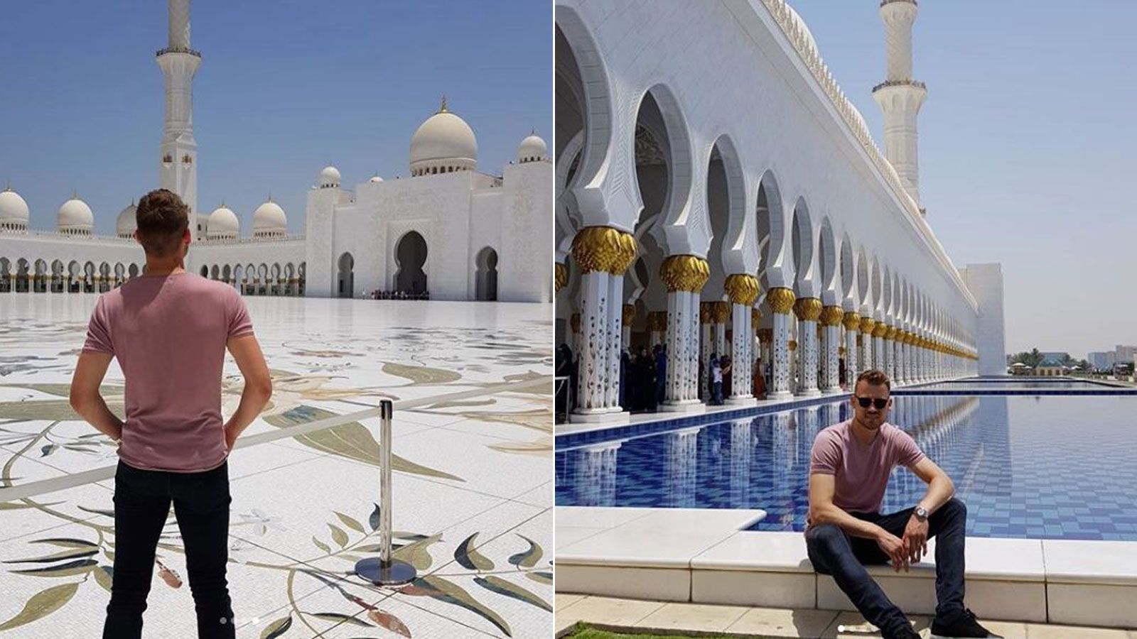 
                <strong>Simon Mignolet</strong><br>
                Für den Ersatz-Torhüter der Reds ging es zur Sightseeing-Tour nach Abu Dhabi. Dort war Mignolet in guter Gesellschaft...
              