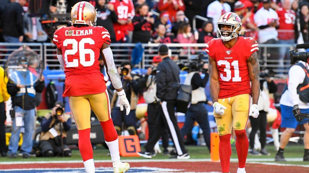 
                <strong>Running Backs: San Francisco 49ers</strong><br>
                Wenn die San Francisco 49ers Glück (Pech) haben und alle Running Backs fit bleiben in der Saison, dürfte es ganz schön voll werden im Backfield hinter Jimmy Garoppolo. Raheem Mostert, Tevin Coleman, Matt Breida und Jerick McKinnon müssen sich die Snaps teilen. Hier könnte Stress vorprogrammiert sein. 
              