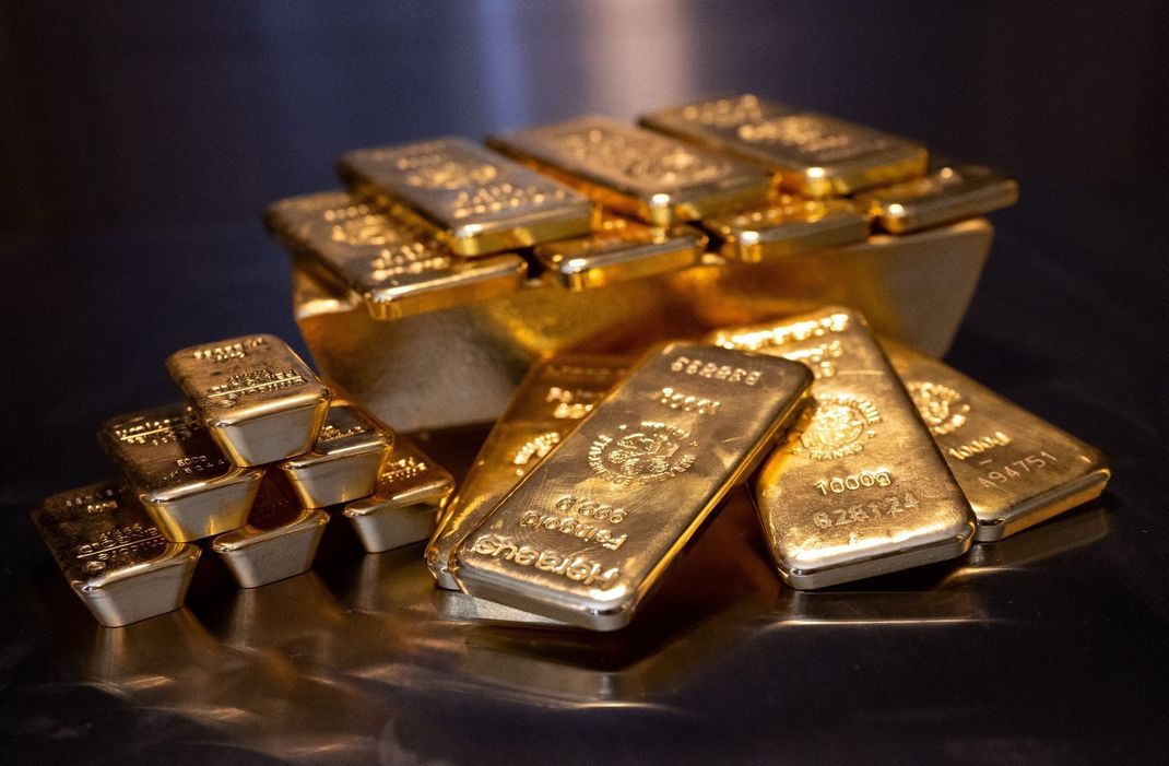 In Deutschland waren zu Beginn des Jahres 9.034 Tonnen Gold in privatem Besitz.