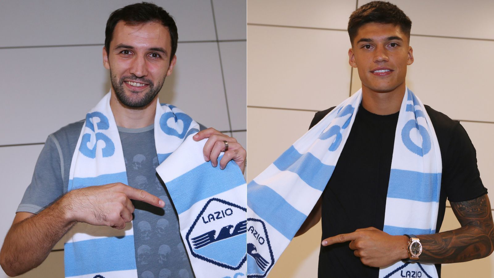 
                <strong>Milan Badelj und Joaquin Correa (Zugänge Lazio Rom)</strong><br>
                Der italienische Europa-League-Teilnehmer Lazio Rom hat gleich zwei Transfers bekanntgegeben. Zum einen verpflichtete der Hauptstadt-Klub den früheren Hamburger Milan Badelj (li.). Der kroatische Vize-Weltmeister wechselt nach Ablauf seines Vertrages ablösefrei von Florenz nach Rom. Der argentinische Linksaußen Joaquin Correa verlässt derweil den FC Sevilla und wird künftig ebenfalls für Lazio auflaufen. Genaue Vertragsdetails gaben die Italiener bislang noch nicht bekannt, laut Medienberichten soll die Correa-Ablöse jedoch um die 16 Millionen Euro betragen.
              