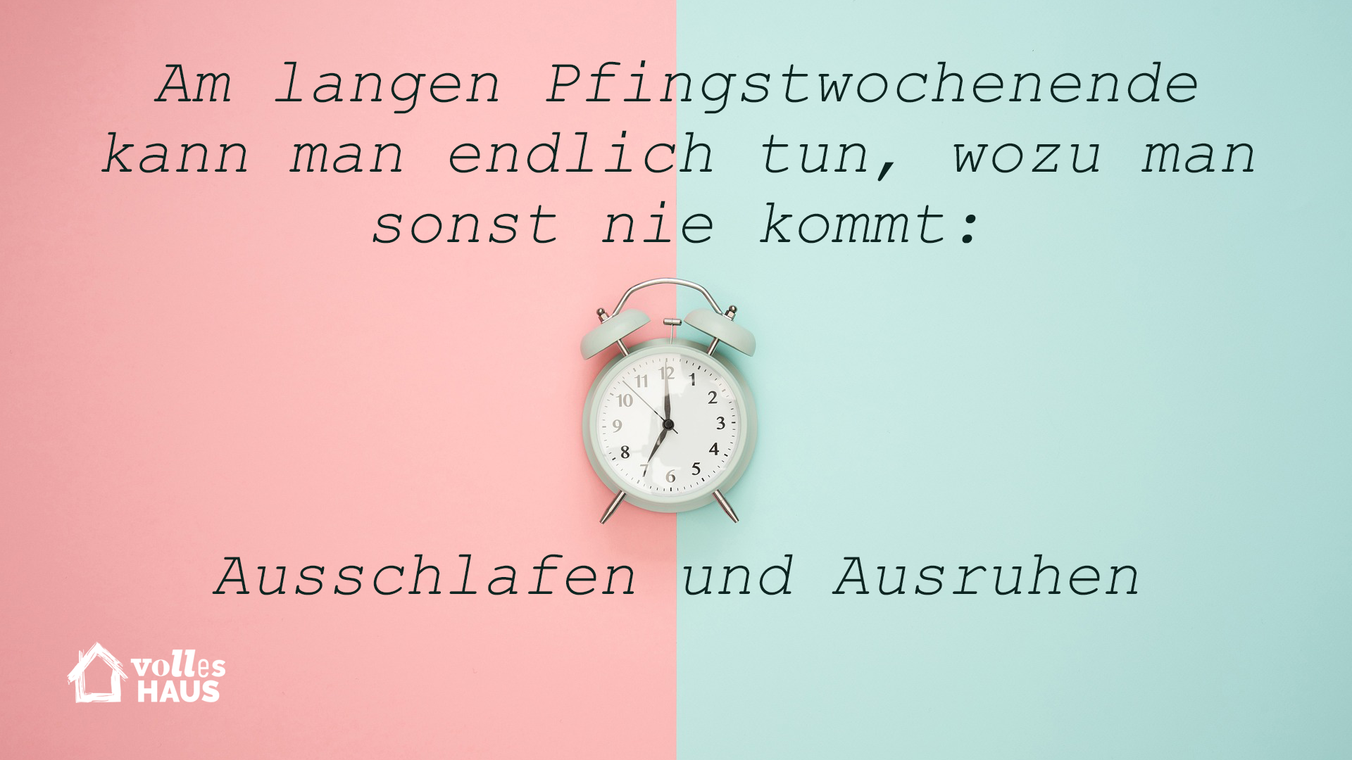 Endlich wieder ausschlafen. Ein WhatsApp-Gruß für alle Langschläfer:innen unter uns.