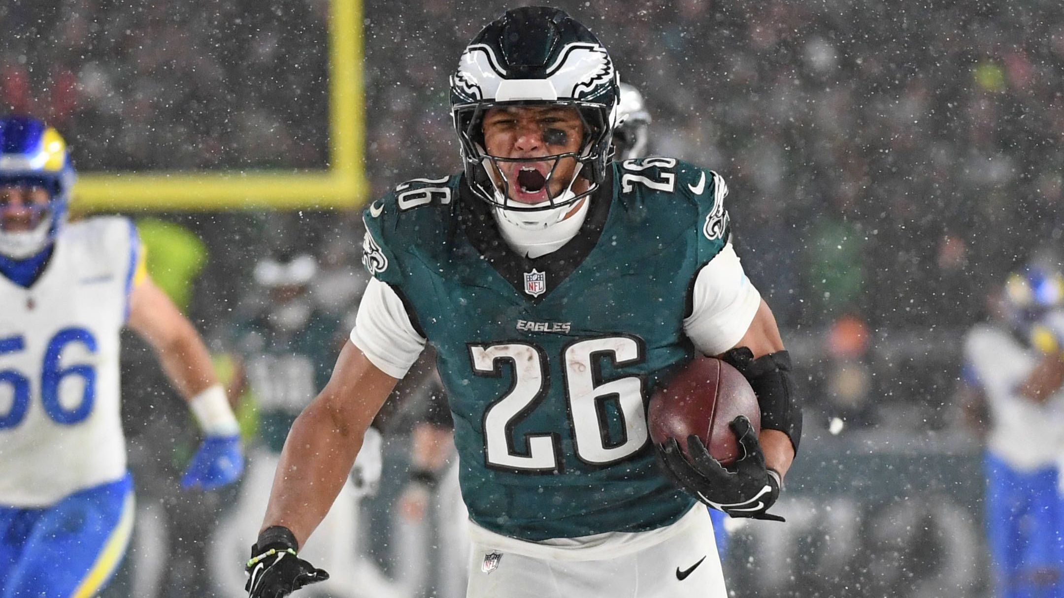 <strong>1. Platz:</strong> Saquon Barkley (Philadelphia Eagles)<br><strong>Overall-Bewertung:</strong> 99