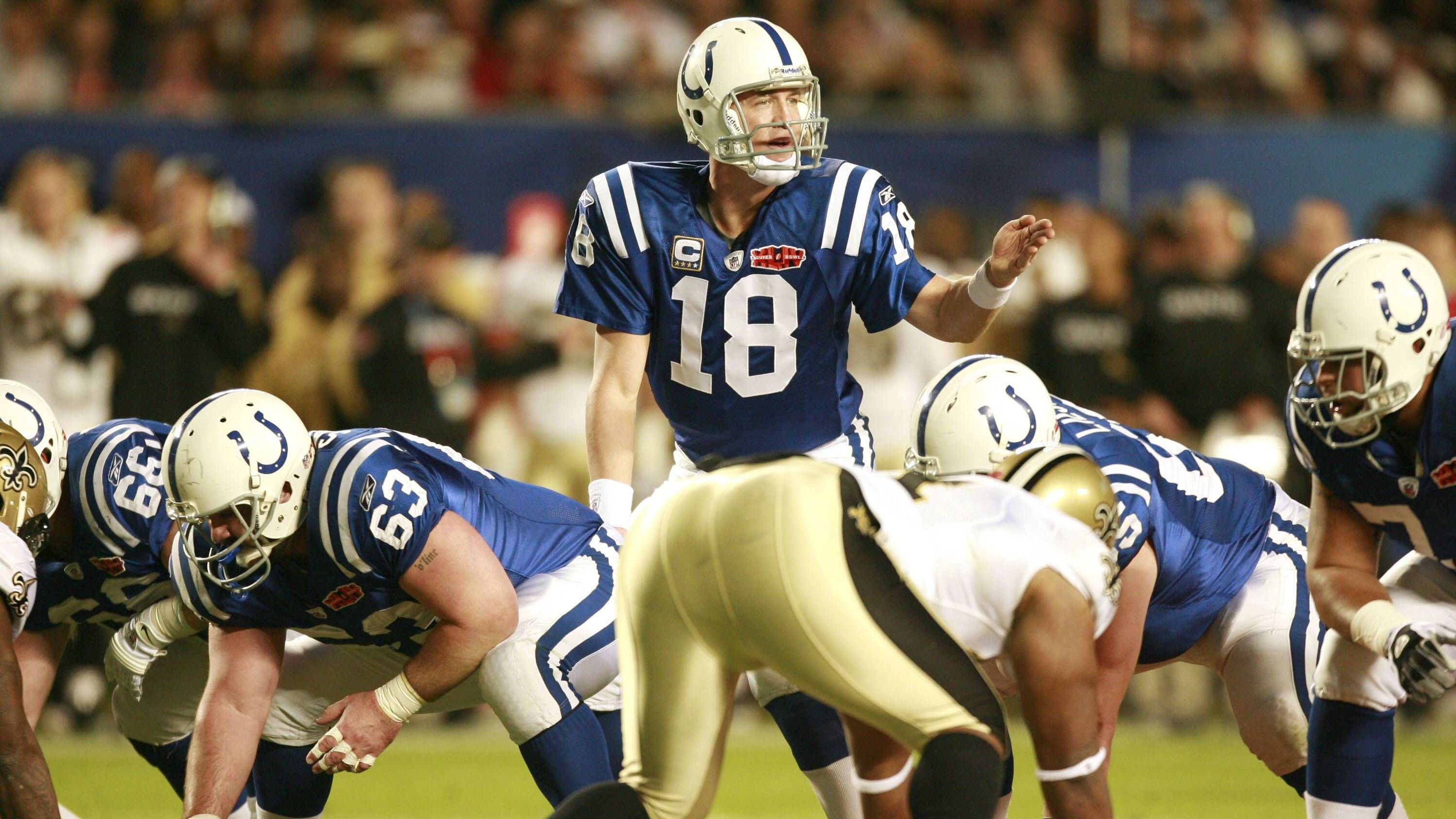 Team: Indianapolis Colts<br>Letzter All-Pro-Quarterback: Peyton Manning<br>Jahr: 2009