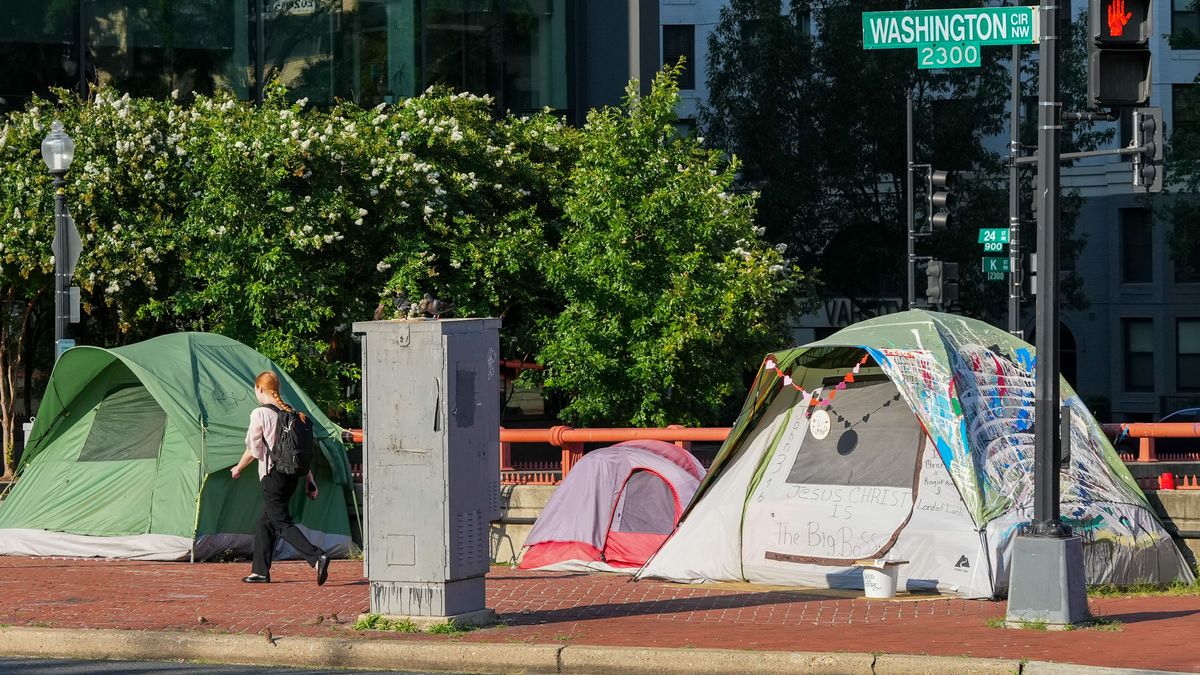Obdachlose in Washington