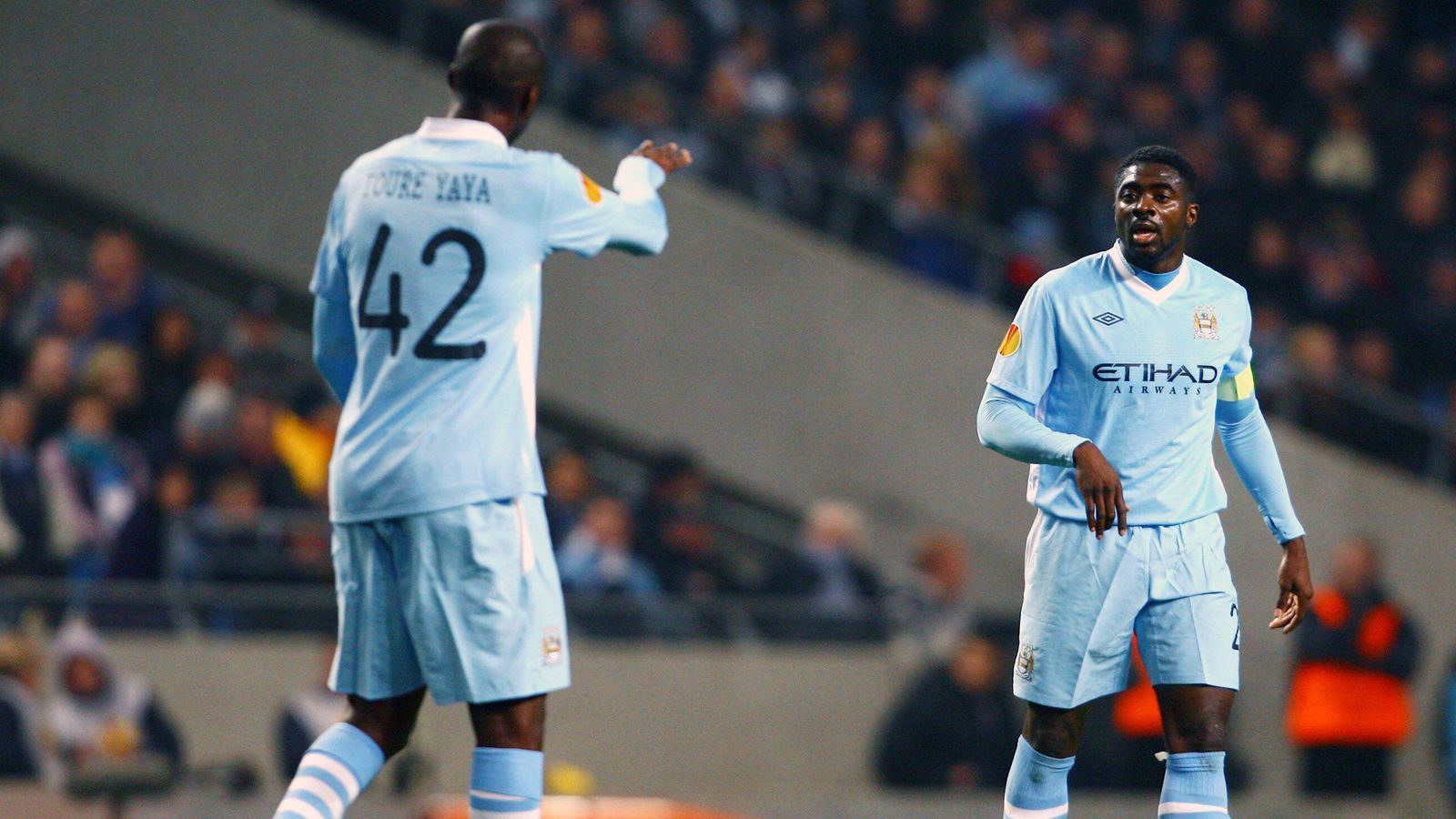 
                <strong>Yaya (li.) und Kolo Toure (re., Manchester City)</strong><br>
                Gemeinsame Champions-League-Spiele: 1
              