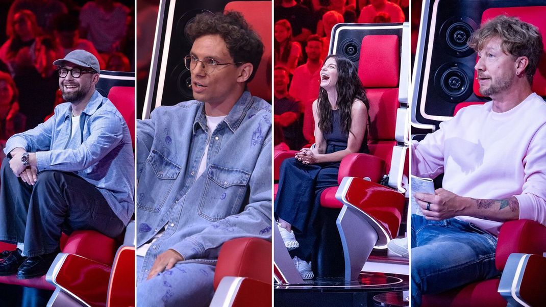 Die Coaches von "The Voice of Germany", Staffel 14: Mark Forster, Kamrad, Yvonne Catterfeld, Samu Haber