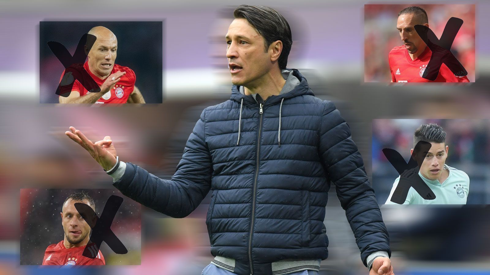 
                <strong>Umbruch beim FC Bayern München</strong><br>
                Niko Kovac soll beim FC Bayern den Umbruch vorantreiben. Eine Verjüngung der Mannschaft und eine qualitative Verstärkung. Bei hochkarätigen Abgängen wie die von Robben, Ribery, James und Rafinha kein leichtes Unterfangen. Bislang sorgt die Transferpolitik des Rekordmeisters vielerorts für Kopfschütteln. ran.de beschreibt ein überspitztes Horrorszenario, das wohl nicht einmal Leid erprobte Schalke-Fans ertragen könnten.
              