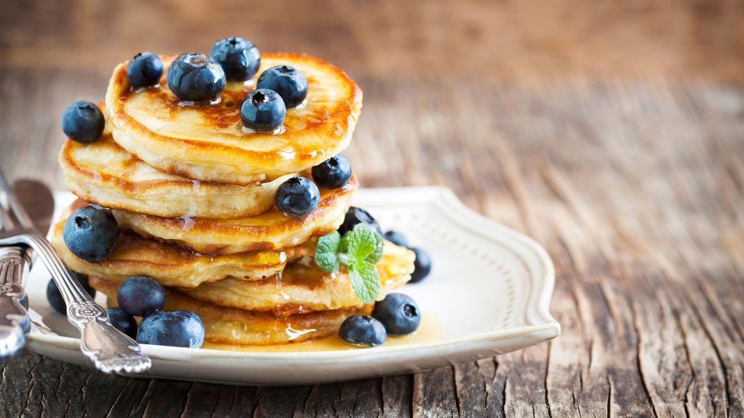 Ein himmlischer Genuss: frische Buttermilch-Pancakes.