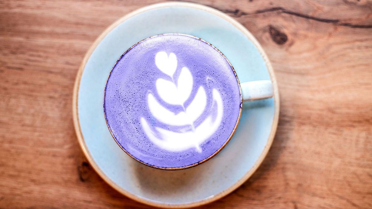 Ube-Latte