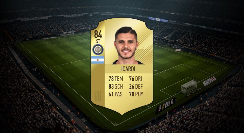 
                <strong>Platz 6: Mauro Icardi (Inter Mailand)</strong><br>
                Sprungwert: 92Kopfballpräzision: 90
              