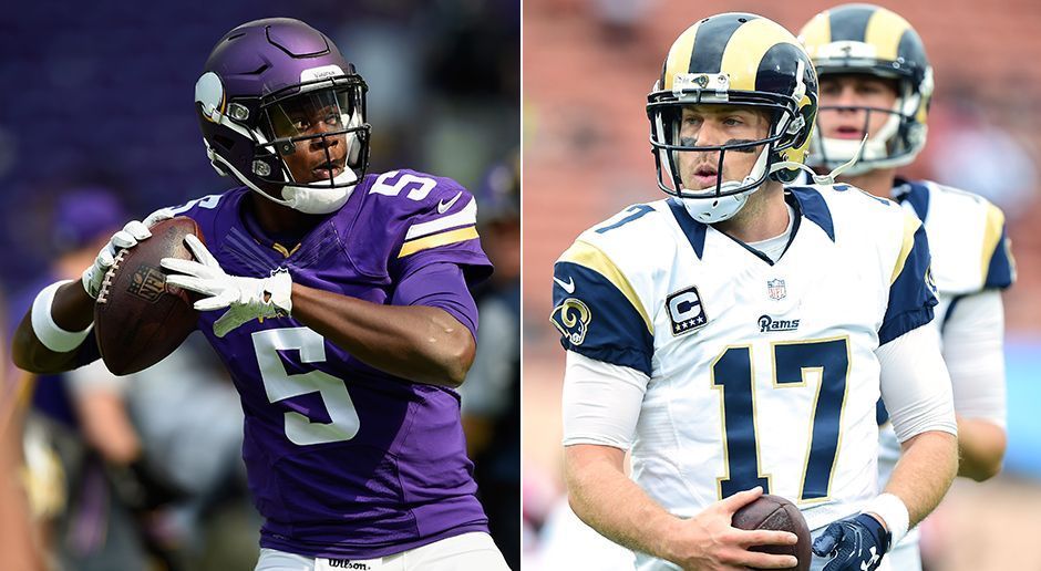 
                <strong>Platz 5: Minnesota Vikings - Teddy Bridgewater / Case Keenum</strong><br>
                Sollte Teddy Bridgewater wieder fit werden, dürfte er wohl einer der besten Backup-Quarterbacks der gesamten Liga sein. Gut möglich, dass er sogar seinen Starting-Job von Sam Bradford zurückgewinnt. Sollte Bridgewater noch länger ausfallen, könnte Case Keenum im Falle einer Verletzung Bradfords ebenfalls einspringen. Der ehemalige Rams-Spieler sammelte in der vergangenen Saison noch mehr Erfahrung als Starter und dürfte sich in Minnesota durchaus besser einfügen, als hinter einer schwachen Los-Angeles-O-Line.
              