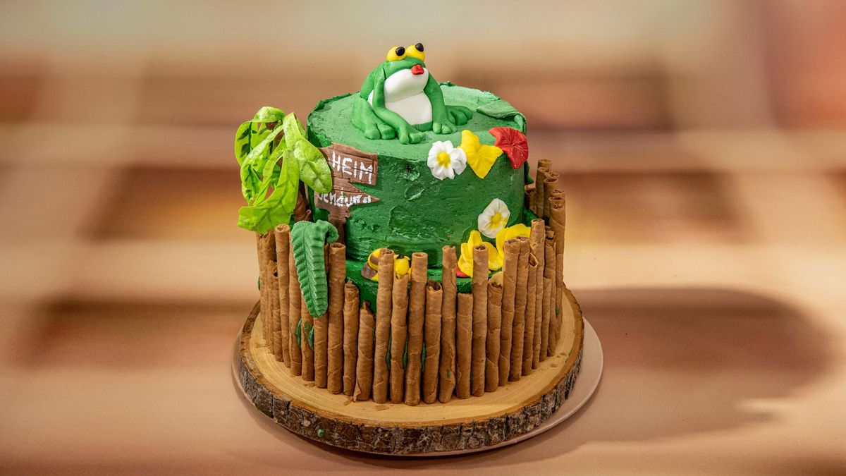 Motivtorte australischer Frosch