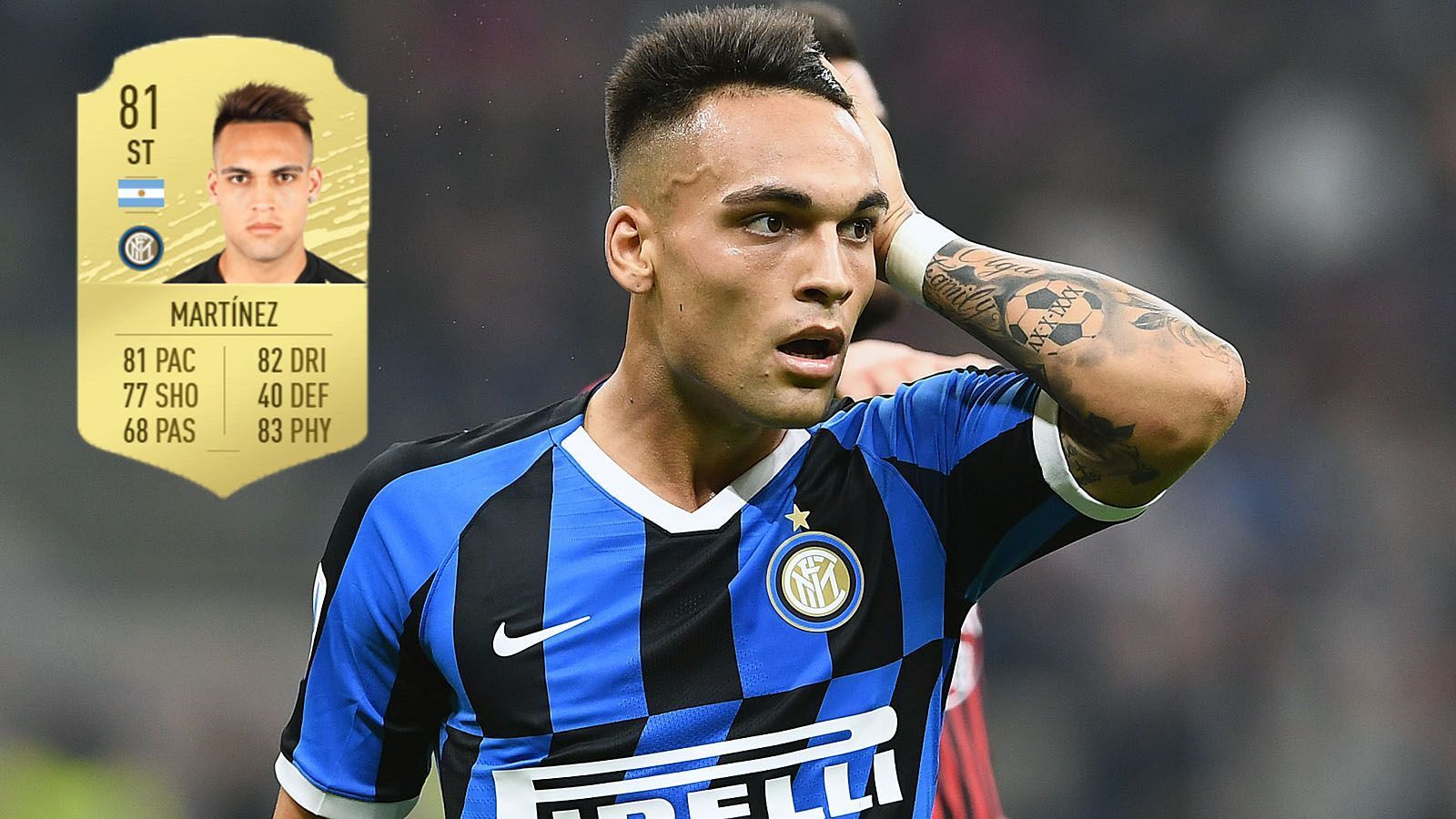 
                <strong>Angriff: Lautaro Martinez (+8/Inter Mailand)</strong><br>
                Spielstärke: 81Potenzial: 89 (+8)
              