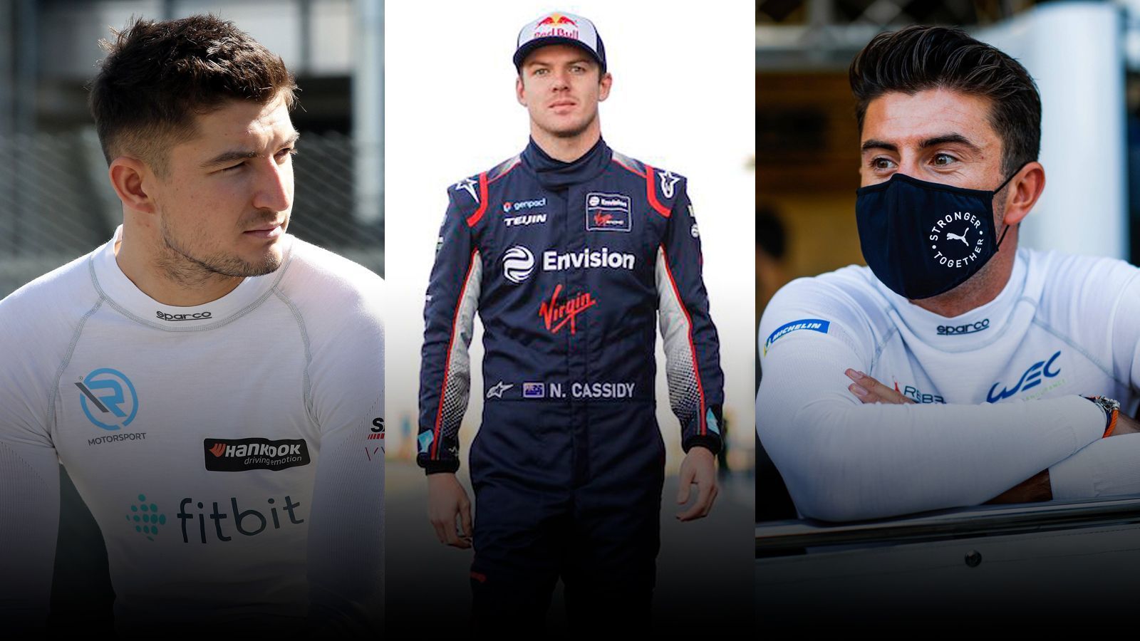 
                <strong>Die Debütanten der Formel E 2021</strong><br>
                Frisches Blut für die Formel E (live in SAT.1 und auf ran.de): Jake Dennis, Nick Cassidy und Norman Nato (v.l.n.r.) haben sich in anderen Rennserien bereits Meriten verdient und suchen nun in der nachhaltigsten Rennserie der Welt eine neue Herausforderung. ran.de stellt die Debütanten vor.
              