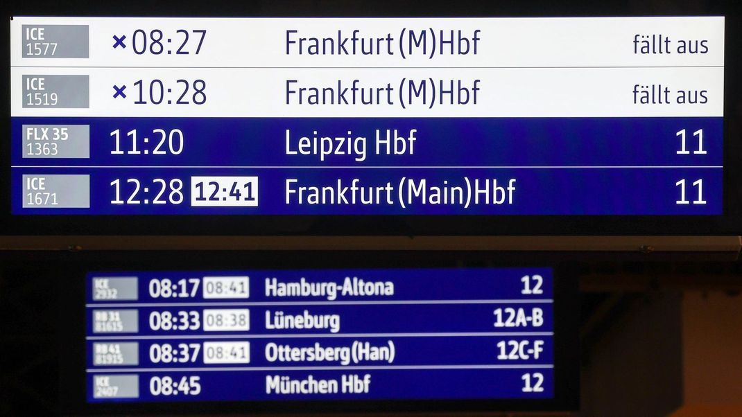 Im Jahr 2023 fielen über 13.600 Fahrten bei der DB aus, die meisten davon aufgrund externer Faktoren.