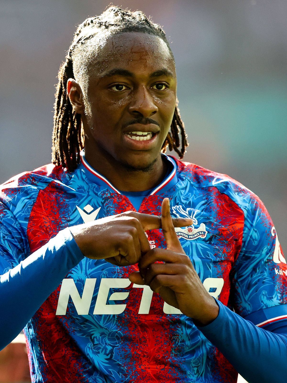 Emirates FA Cup Final Crystal Palace v Manchester City Eberechi Eze of Crystal Palace celebrates his goal to make it 1-0 during the Emirates FA Cup Final match Crystal Palace vs Manchester City at ...