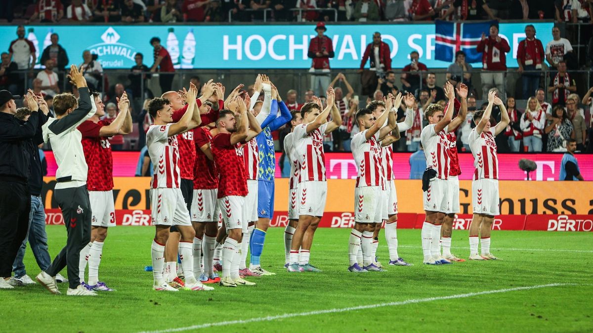Jubel beim 1. FC Köln