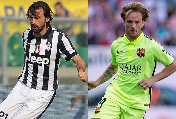 
                <strong>Andrea Pirlo vs. Ivan Rakitic</strong><br>
                Mit Pirlo und Rakitik treffen die Architekten des Teams aufeinander. Pirlo ist längst ein Weltklassespieler, auch noch im Spätherbst seiner Karriere. Rakitic ist auf dem besten Weg zum Weltstar, schickte Vorgänger Xavi quasi in Rente. Dennoch punktet Juve. Zwischenstand: 2:5.
              