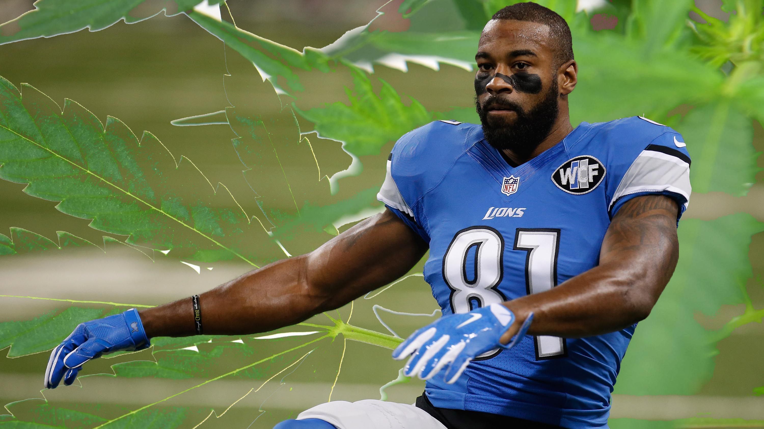 <strong>Calvin Johnson</strong><br>
                Calvin Johnson war in der NFL einer der besten Wide Receiver, bei den Detroit Lions fing er 731 Pässe für 11.619 Yards und 83 Touchdowns. Nach seinem Karriereende im Jahr 2015&nbsp;wechselte Johnson in den Verkauf von Marihuana. Aber ganz legal!&nbsp;Zusammen mit seinem ehemaligen Teamkollegen Rob Sims hat er Verkaufsstellen für Cannabis unter dem Namen "Primitive" eröffnet. Im Bundesstaat Michigan ist der Vertrieb der pflanzlichen Droge gesetzlich erlaubt