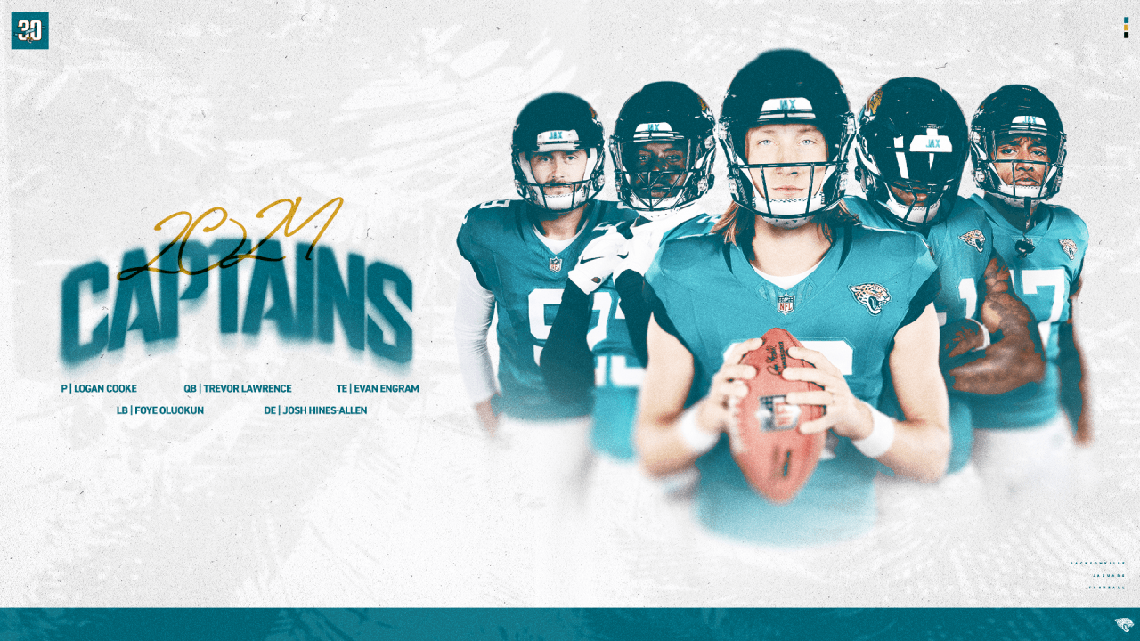 <strong>Jacksonville Jaguars</strong><br>QB Trevor Lawrence, TE Evan Engram, DE Josh Hines-Allen, LB Foye Oluokun, P Logan Cooke