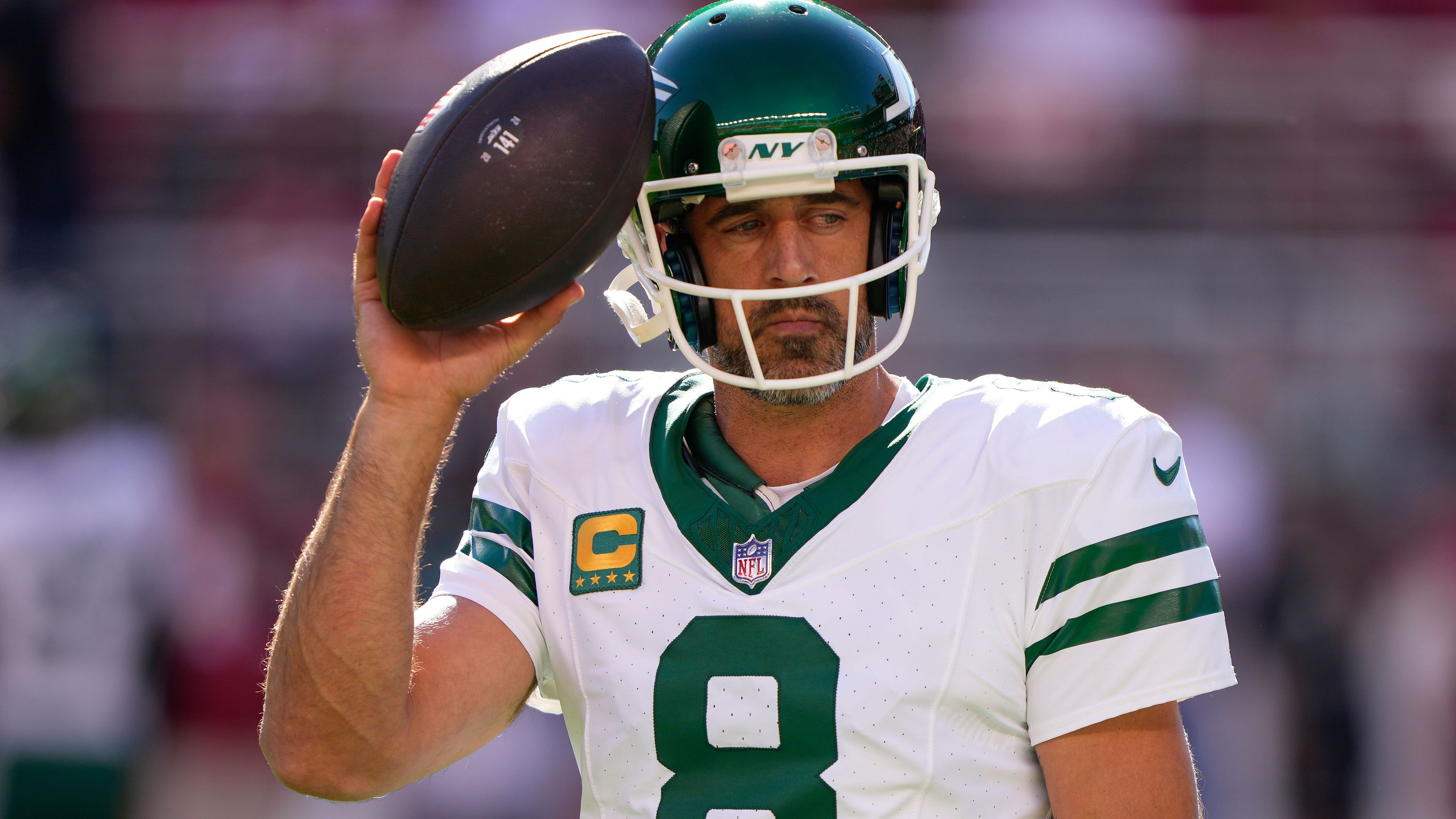 <strong>Aaron Rodgers (New York Jets)</strong><br> Letzte Interception: Saison 2024, Woche 1<br> Spiele seitdem: 2<br> Passversuche seitdem: <b>73</b>