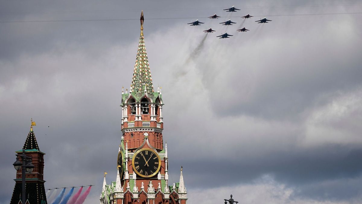 Vor dem Tag des Sieges in Russland
