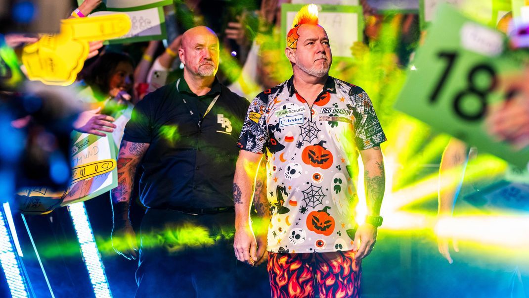 Der schottische Mitfavorit bei der Darts-WM, Peter Wright