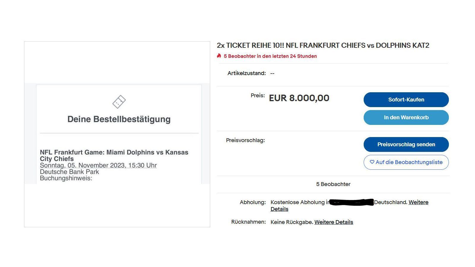 
                <strong>Selbst der ran-Praktikant zweifelt</strong><br>
                8000 Euro für vier Tickets? Das kann sich nicht mal der ran-Praktikant von seinem Gehalt leisten. Wie soll das dann ein Normalsterblicher schaffen?
              