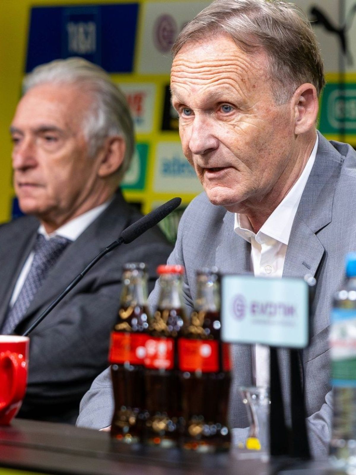 Watzke (r.) neben Lunow