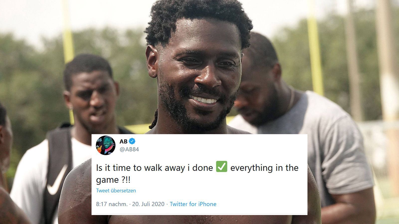 
                <strong>Antonio Brown (Free Agent) </strong><br>
                Auch Antonio Brown hat seine Karriere für beendet erklärt. Bereits am 22. September 2019 hatte der exzentrische Wide Receiver das Gleiche getan, zuletzt aber intensiv auf ein Comeback hingearbeitet. Ob es diesmal endgültig ist? Wir werden sehen. "Es ist Zeit zu gehen, ich habe alles in dem Spiel erreicht", schrieb AB, unter die Ausrufezeichen mischte sich aber auch ein Fragezeichen. "An diesem Punkt ist das Risiko größer als die Belohnung", schrieb der 32-Jährige in einem weiteren Tweet und bedankte sich bei allen, die ihn auf der Reise begleitet hatten.
              
