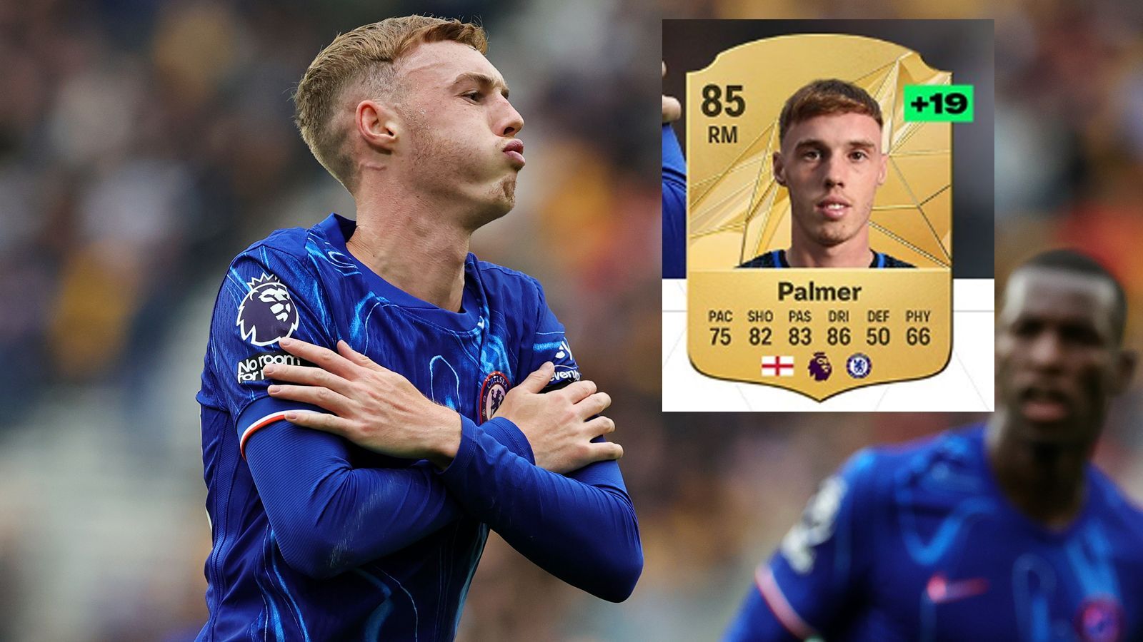 <strong>1. Cole Palmer (FC Chelsea)</strong><br>EA FC 24: 66<br>EA FC 25: 85<br>Aufwertung: +19