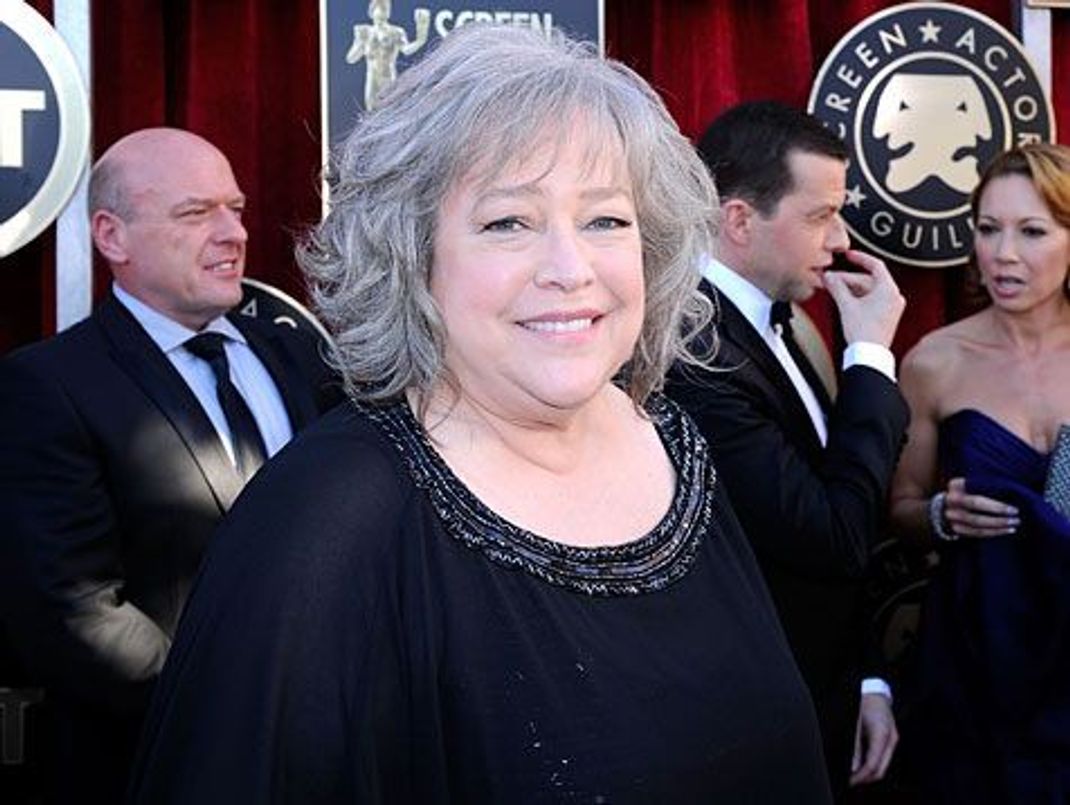 "Werde noch eine lange Zeit hier sein": Kathy Bates im Januar dieses Jahres in Los Angeles. (Bild: AFP)