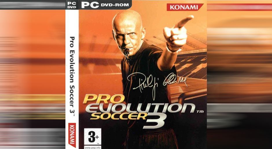 
                <strong>PES 3</strong><br>
                Heute fast undenkbar: Auf dem Cover von PES 3 war nur der Schiedsrichter zu sehen. Collina reiht sich mit dem Solo-Cover in eine Reihe ein, in der auch Lionel Messi und Cristiano Ronaldo stehen. Nicht schlecht.
              