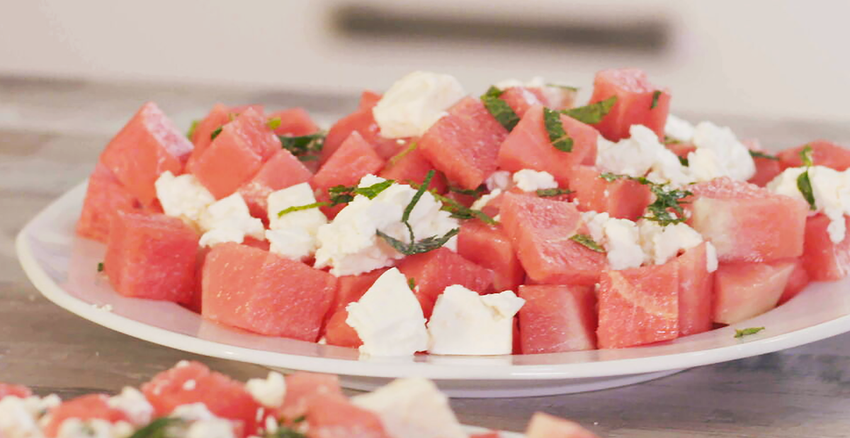 Wassermelonen-Feta-Salat