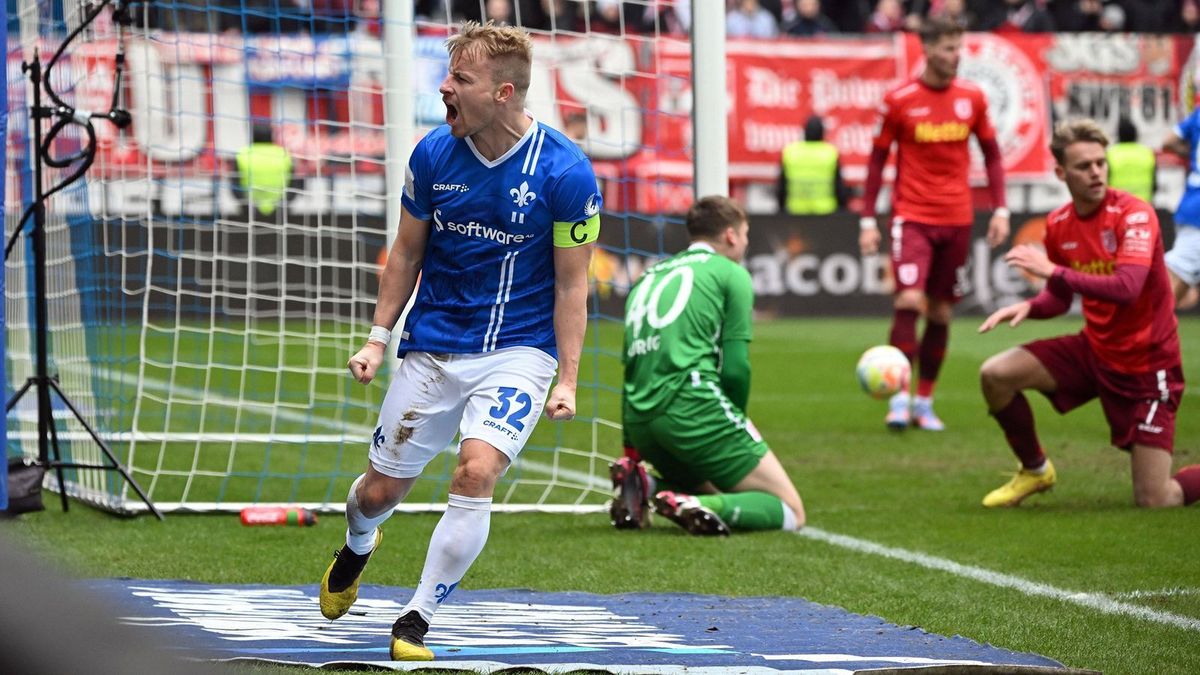 Spitzenreiter Darmstadt 98 bezwingt Jahn Regensburg