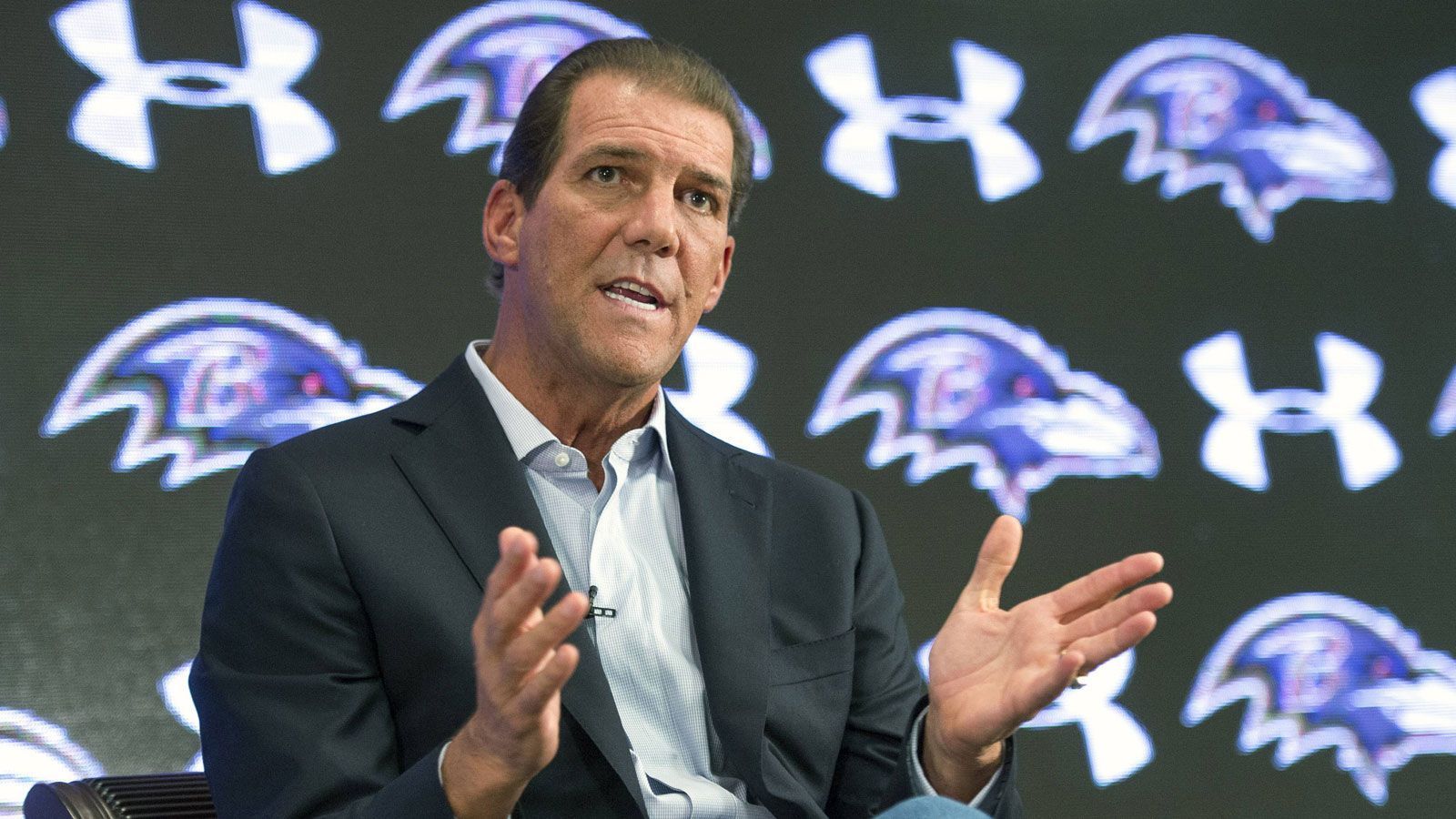 
                <strong>Baltimore Ravens - Steve Bisciotti</strong><br>
                Geschäftsmann und Unternehmer Steve Bisciotti kaufte im März 2000 49 Prozent der Baltimore Ravens mit einer Option auf die weiteren 51 Prozent im Jahr 2004. Diese Option wurde entsprechend von der NFL genehmigt. Sein Vermögen wird auf 4,3 Milliarden Dollar geschätzt
              