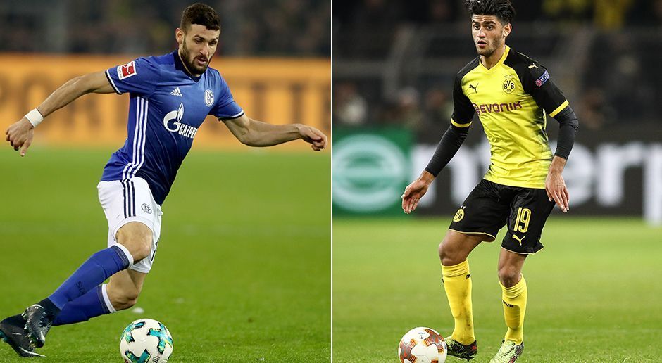 
                <strong>Defensives Mittelfeld: Daniel Caligiuri vs. Mahmoud Dahoud</strong><br>
                Nach diversen Verletzungen in der Hinrunde darf sich Mahmoud Dahoud nun häufig von Beginn an im Dortmunder Mittelfeld beweisen. Die Strahlkraft eines Daniel Caligiuri, Koordinator im Schalker Mittelfeld und dort eigentlich auf der Außenbahn zu Hause, aufgrund der verschiedenen System beider Mannschaften und zum Vergleich mit Dahoud von uns im Head-To-Head allerdings ins defensive Mittelfeld berufen, hat er allerdings noch nicht. Der ehemalige Wolfsburger läuft extrem viel, hat viele Ballkontakte und die stärkere Zweikampfquote als Dahoud. Zudem ist er torgefährlicher: Fünf Tore, sieben Vorlagen und 29 Torschüsse zeigen, dass die gegnerische Mannschaft immer auf Caligiuri achten muss. Für den BVB-Spieler spricht einzig die starke Passquote von 85 Prozent. Punkt für Schalke. 4:2. 
              