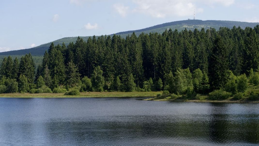 Die Ecketalsperre, die vor allem der Trinkwasserversorgung und dem Hochwasserschutz dient, ist ein Stausee im Nordharz zwischen Bad Harzburg und dem Brocken, den du im Hintergrund siehst.