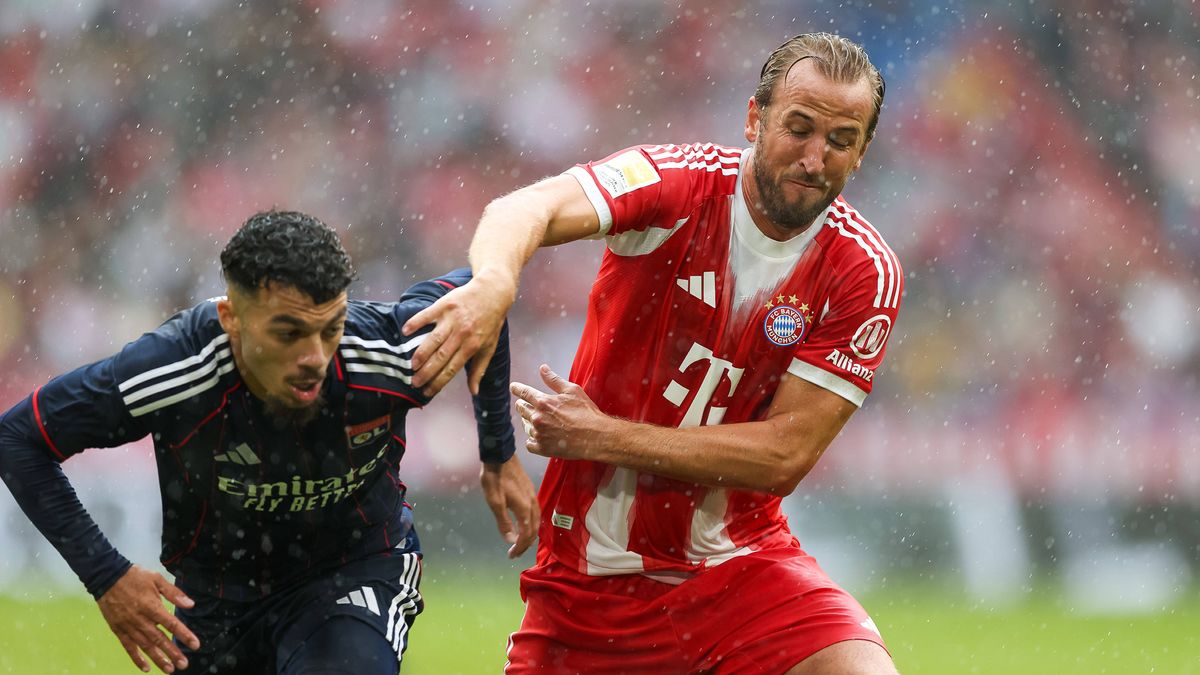 Kane im Testspel gegen Lyon