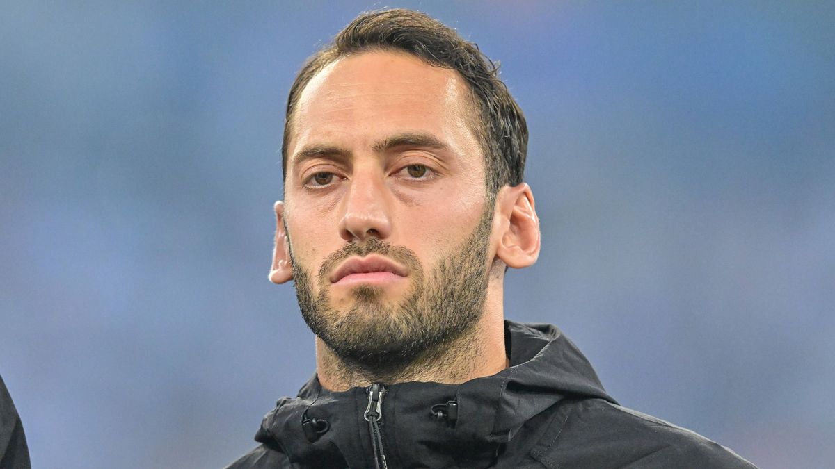 hakan calhanoglu seen during the match during Final - Paris Saint-Germain FC vs Inter - Internazionale, UEFA Champions League football match in Munich, Germany, May 31 2025 PUBLICATIONxNOTxINxITA C...