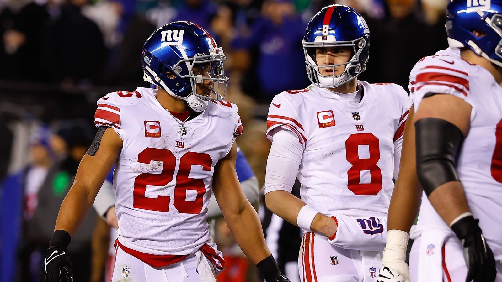 
                <strong>Platz 3 (geteilt): New York Giants</strong><br>
                Gegnerbilanz im Jahr 2022: 157-129-2prozentualer Anteil der Siege der Gegner: 54.9
              
